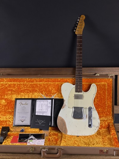 Fender Custom Shop 60s Telcaster Custom Heavy Relic SUper Faded Aged Sonic Blue